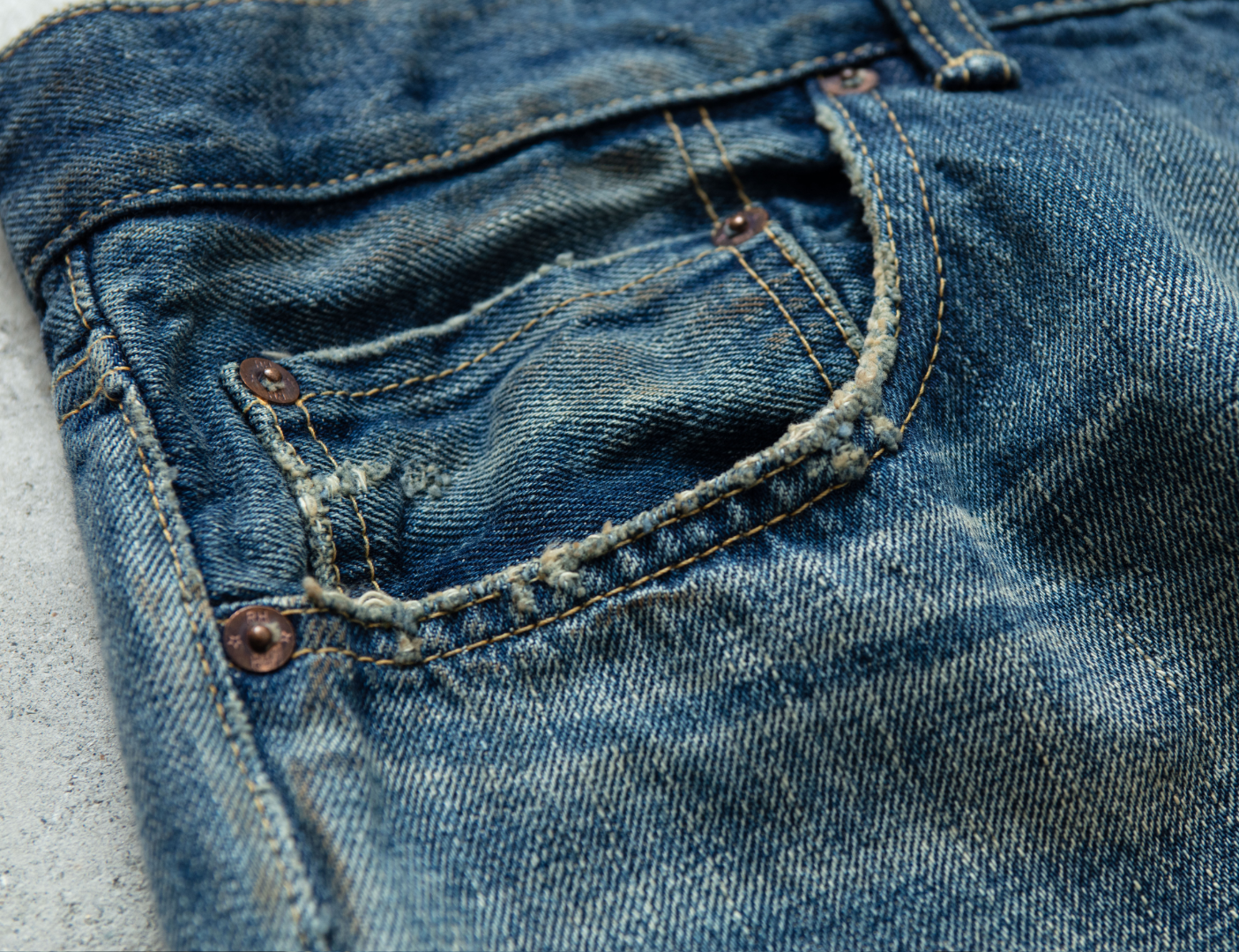 13oz Wide Fit Denim Pants