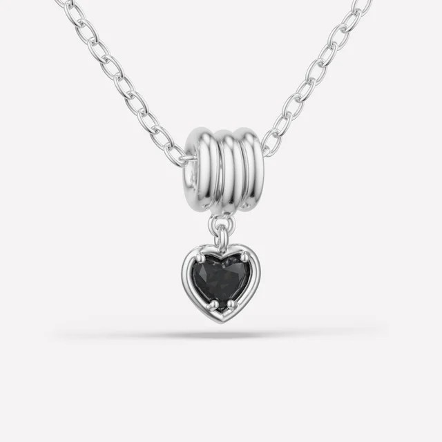 VESTA Heart Silver Noir