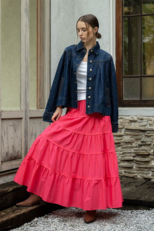 EASTON DENIM JACKET・HANA SKIRT