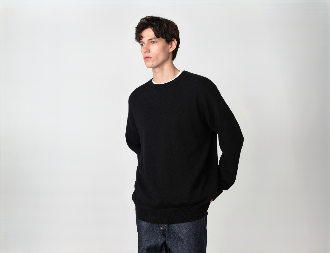 コットンカシミアblack