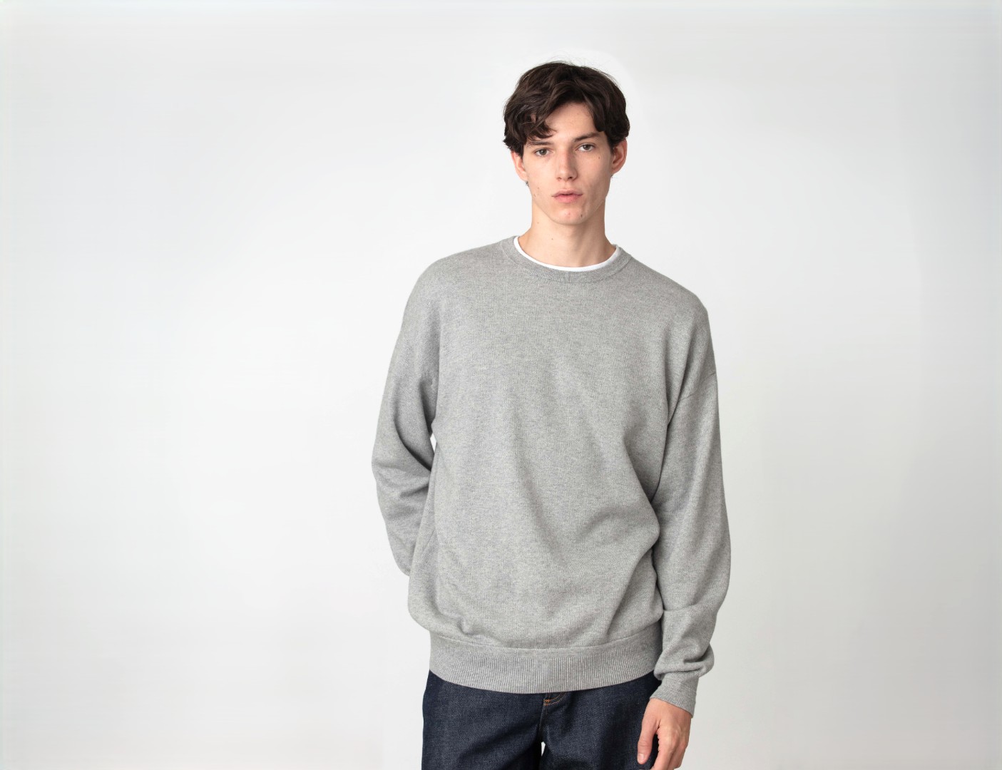 コットンカシミアgray