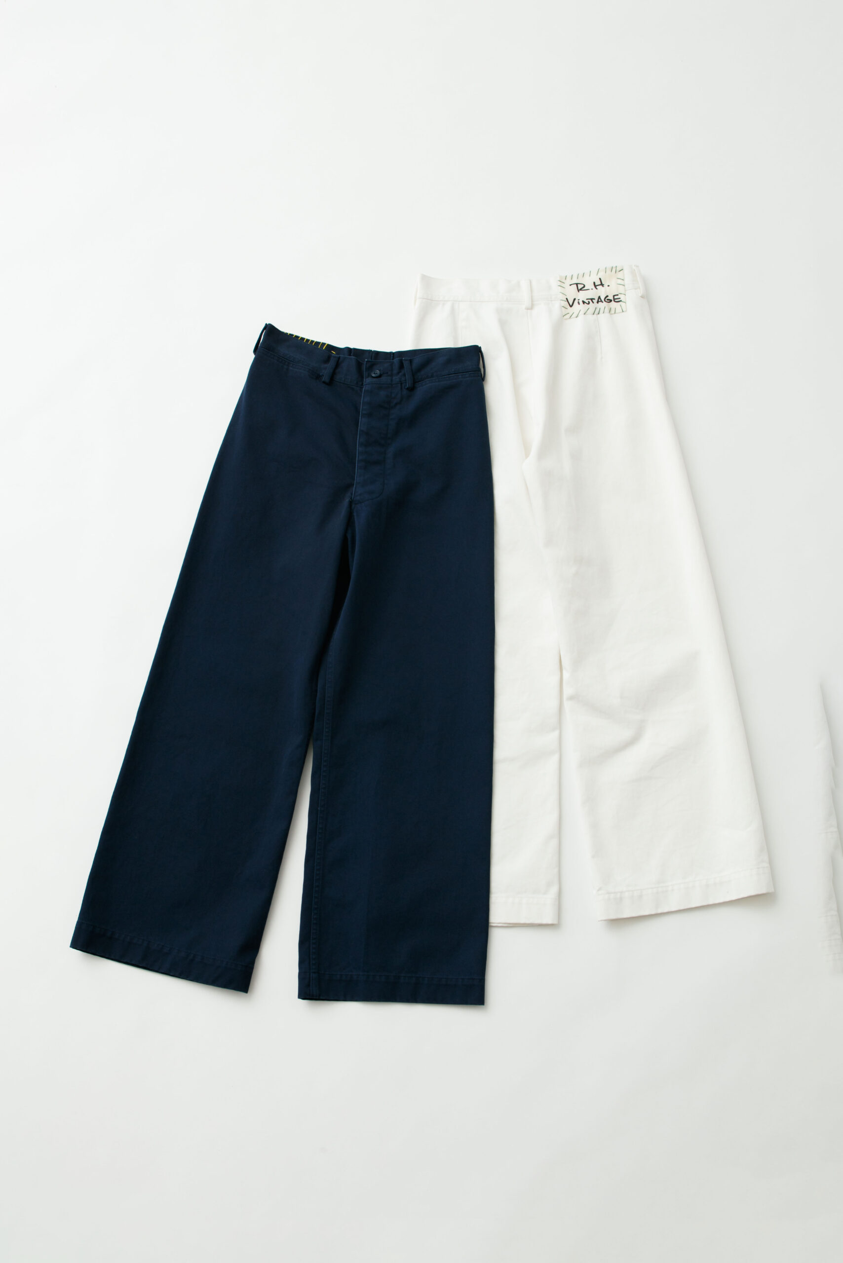 40s USN Sailor Pants / White, Navy