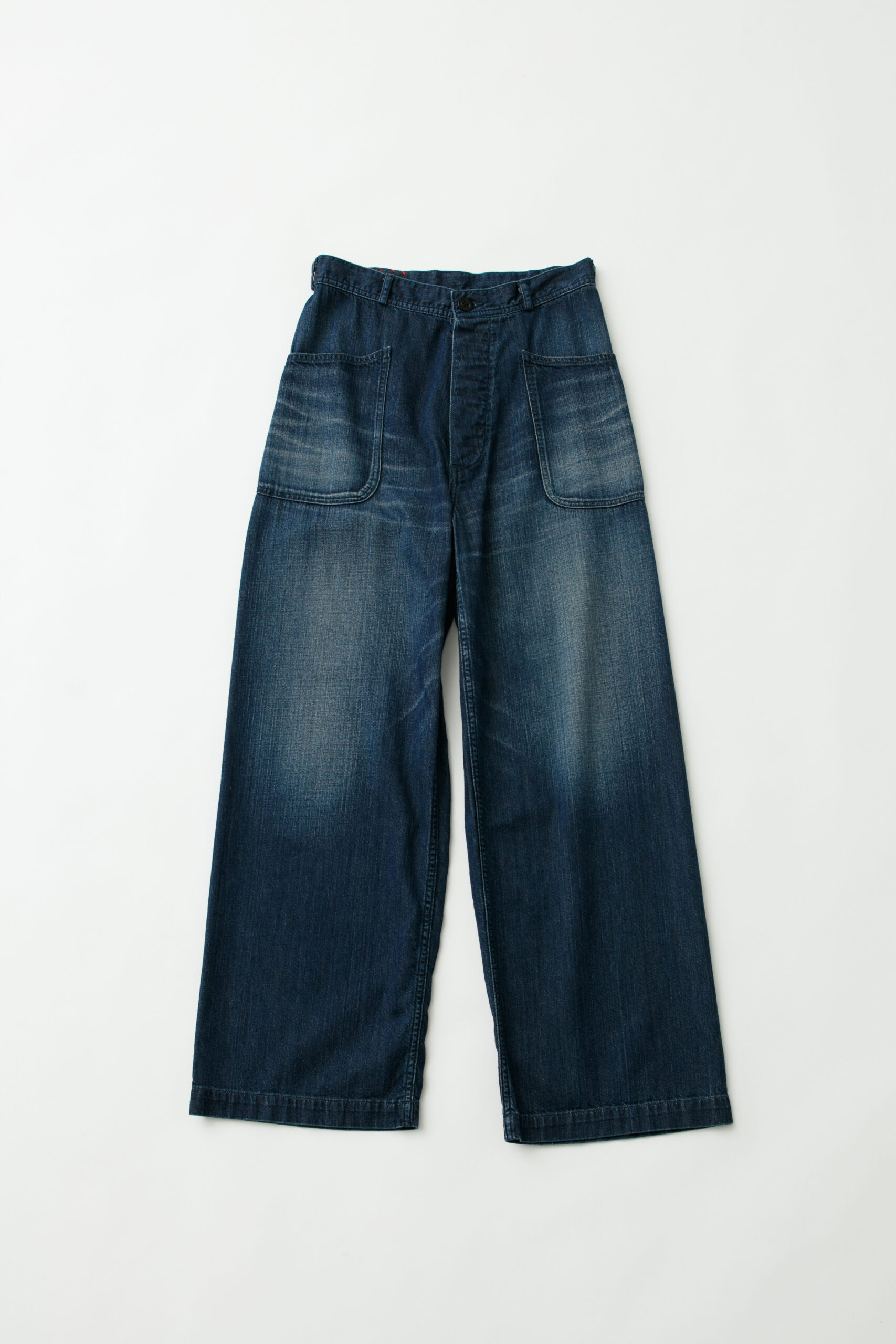 40s USN Denim Sailor Pants / Blue