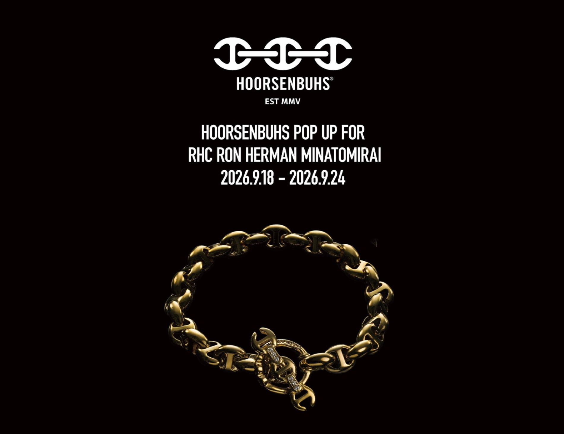 HOORSENBUHS POP-UP EVENT at RHC Ron Herman Minatomirai