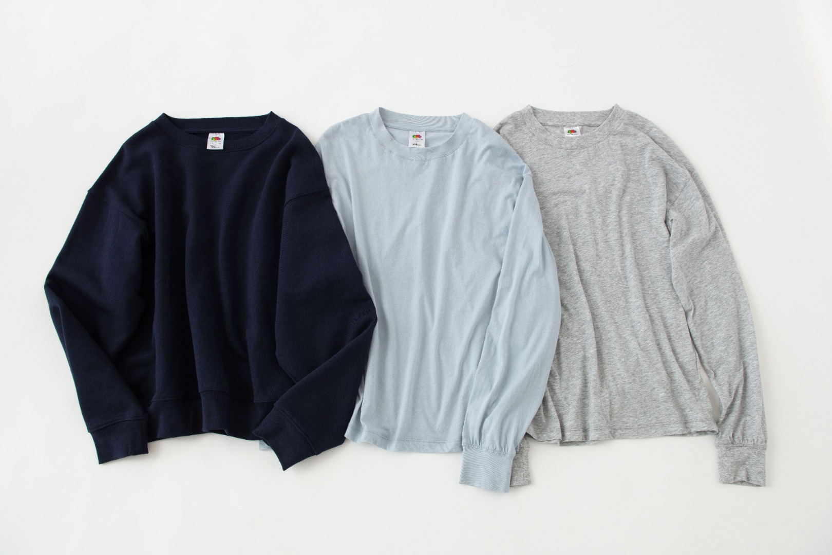 Fruit of the Loom for Ron Herman 3Perfect Crewneck NAVY