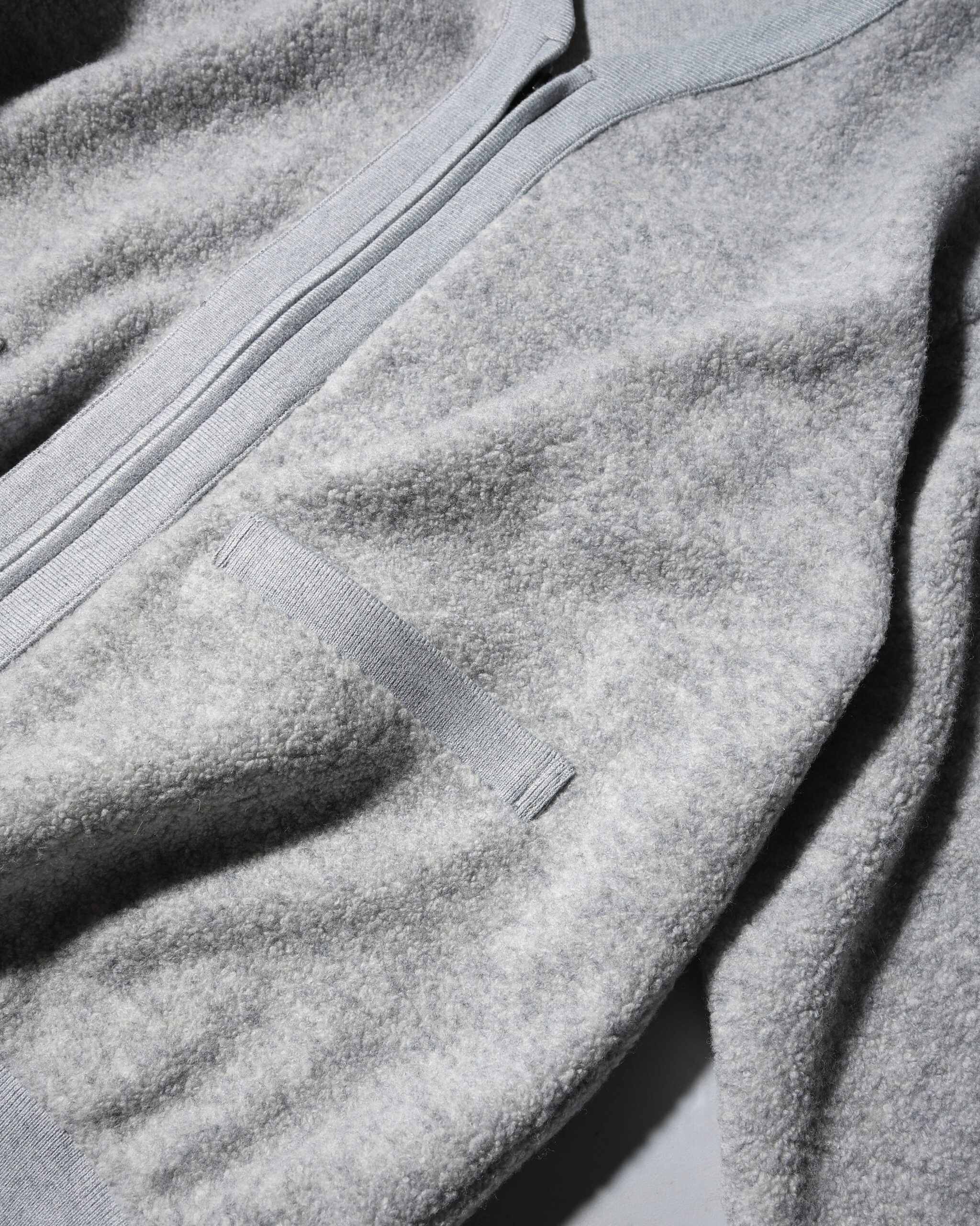 Field Cardigan ウールポリエステルナイロンボアフリース生地